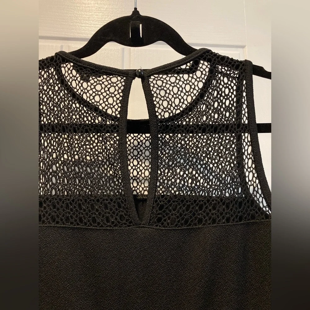 River Island black lace panel bodycon dress ladies size 8 - Picture 6 of 6